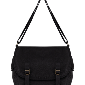 Eco-friendly washed effect messenger bag, miniatyr 2
